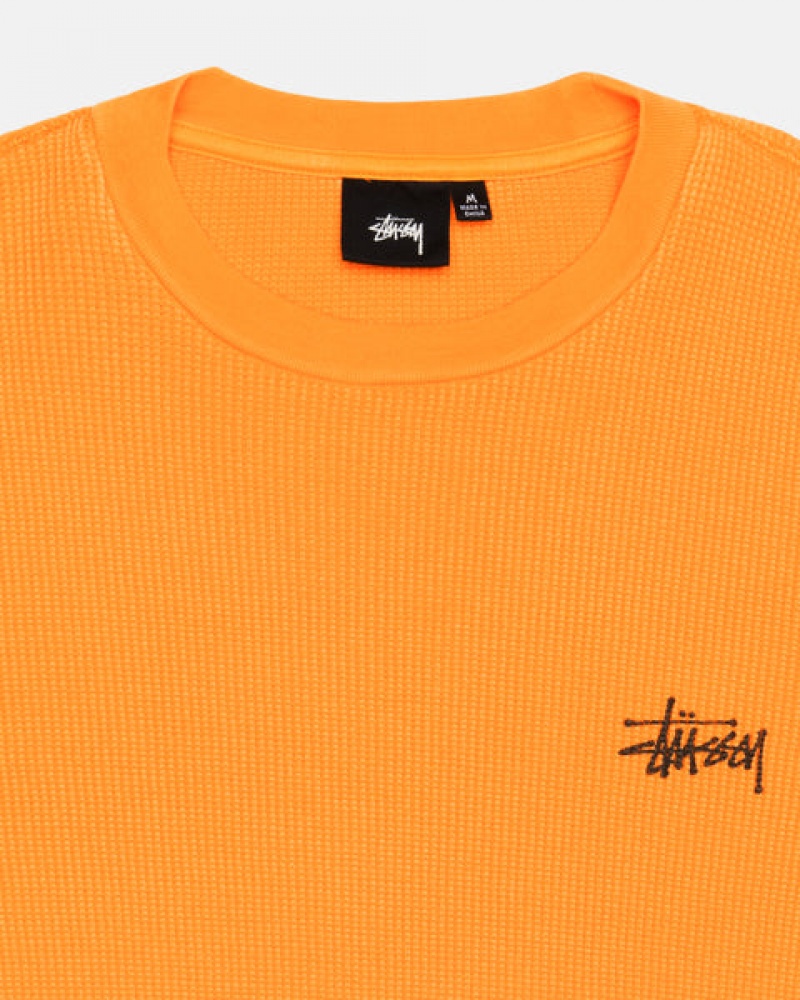 Stussy Basic Stock Ls Thermal Topper Dame Oransje Norge | HLM-8566