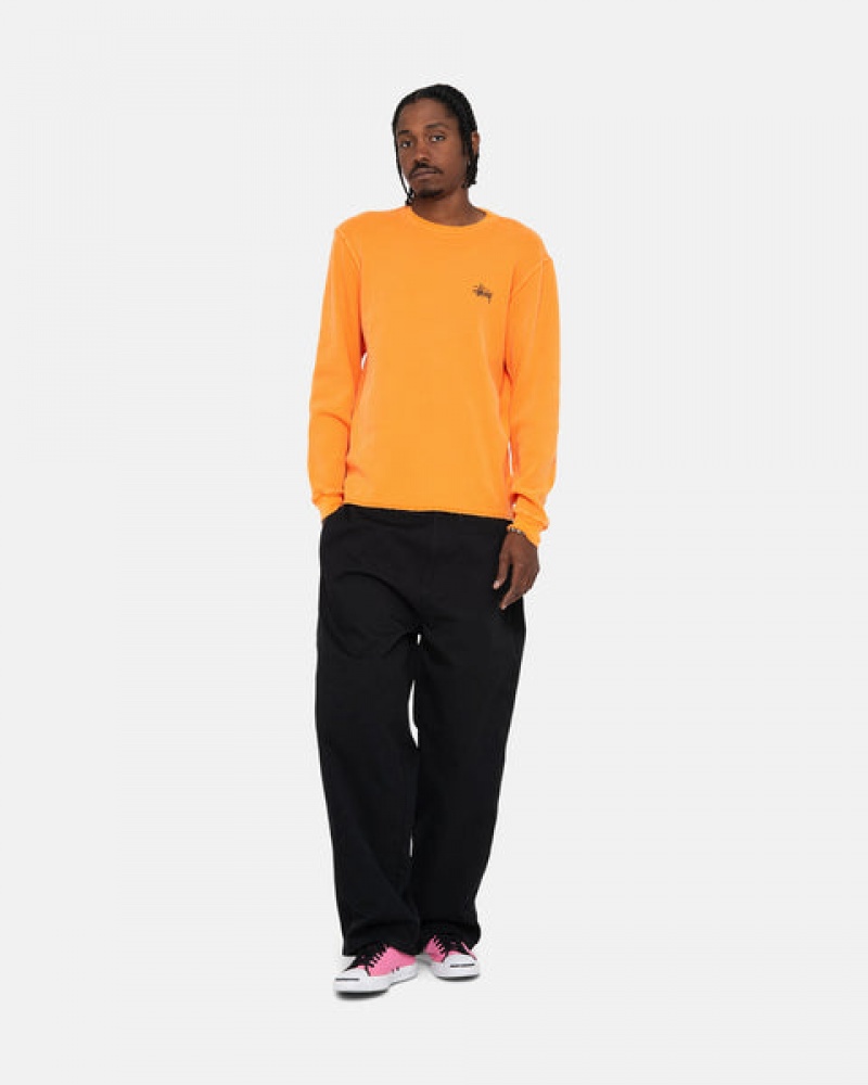 Stussy Basic Stock Ls Thermal Topper Dame Oransje Norge | HLM-8566