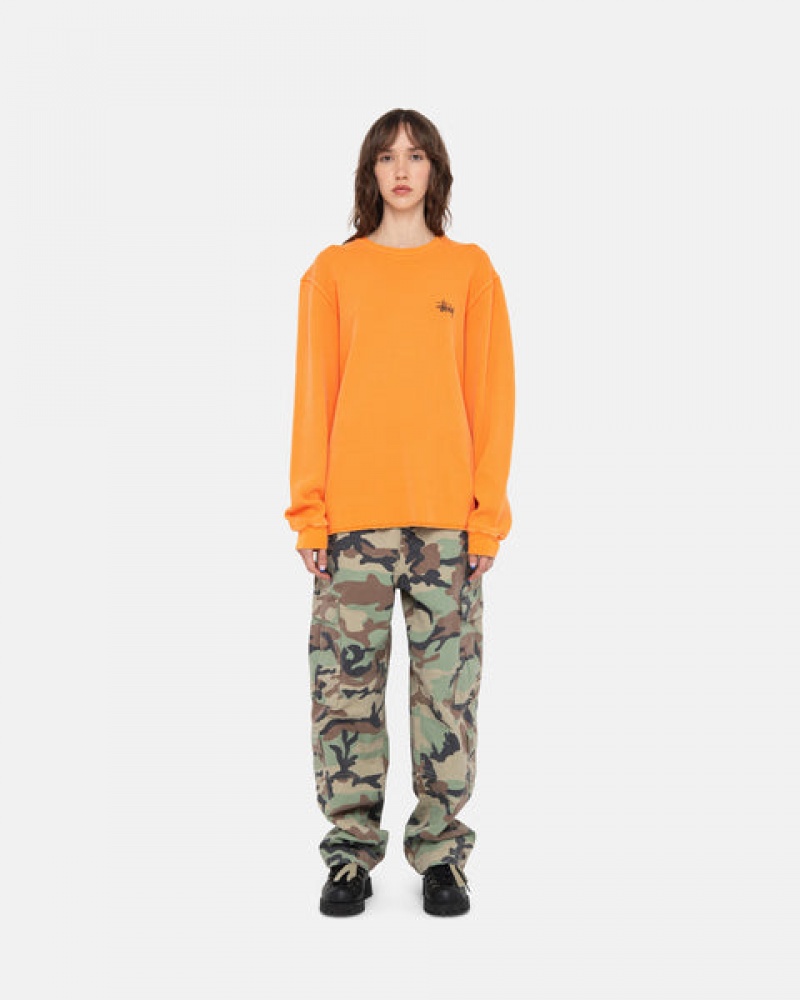 Stussy Basic Stock Ls Thermal Topper Dame Oransje Norge | HLM-8566