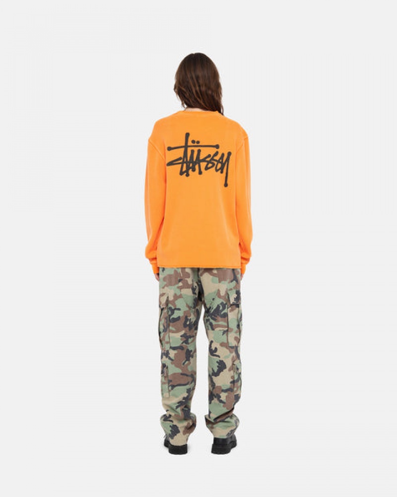 Stussy Basic Stock Ls Thermal Topper Dame Oransje Norge | HLM-8566