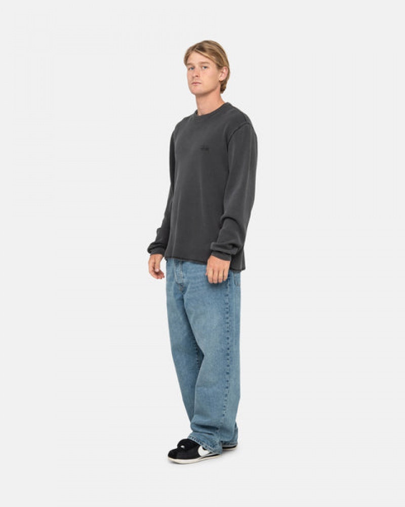 Stussy Basic Stock Ls Thermal Topper Dame Svarte Norge | XQL-0195