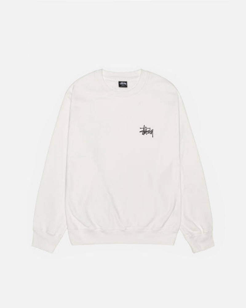 Stussy Basic Stüssy Pigment Dyed Crew Gensere Herre Beige Norge | FTY-6783