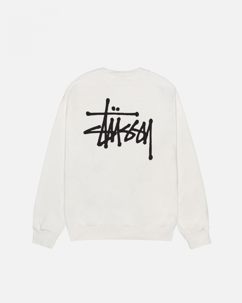 Stussy Basic Stüssy Pigment Dyed Crew Gensere Herre Beige Norge | FTY-6783