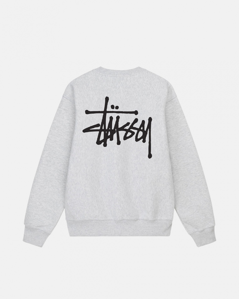 Stussy Basic Stüssy Crew Gensere Dame Grå Norge | NZT-2629