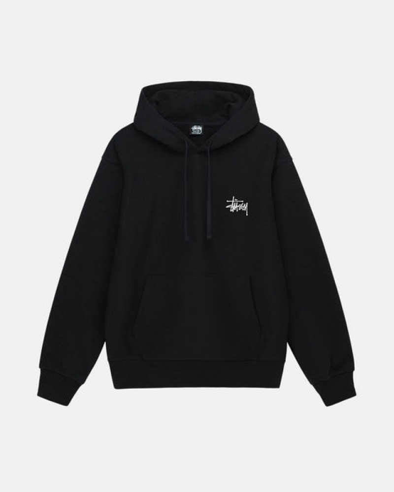 Stussy Basic Stüssy Hoodie Hettegenser Dame Svarte Norge | QDA-9923