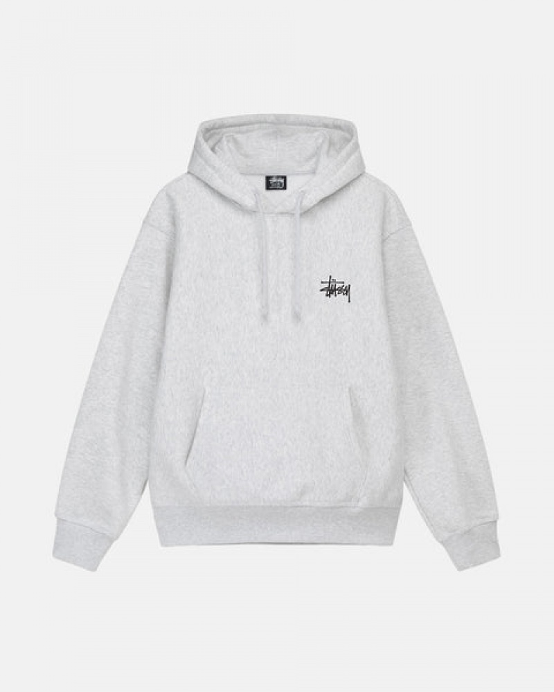 Stussy Basic Stüssy Hoodie Hettegenser Dame Grå Norge | GYA-8049