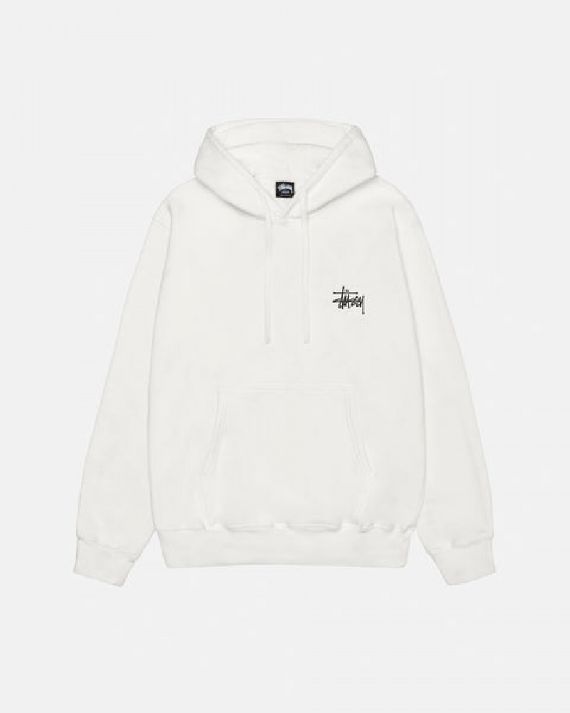 Stussy Basic Stüssy Hoodie Pigment Dyed Hettegenser Herre Beige Norge | ASQ-3199