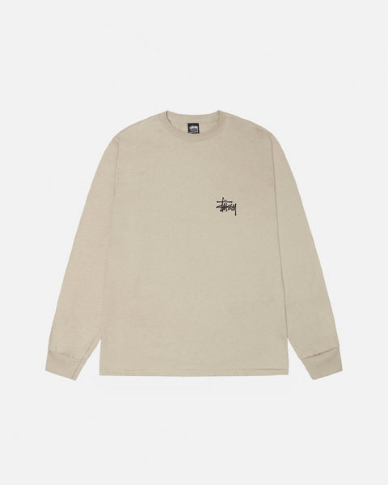 Stussy Basic Stüssy Ls Tee T Skjorte Dame Khaki Norge | MOD-3222