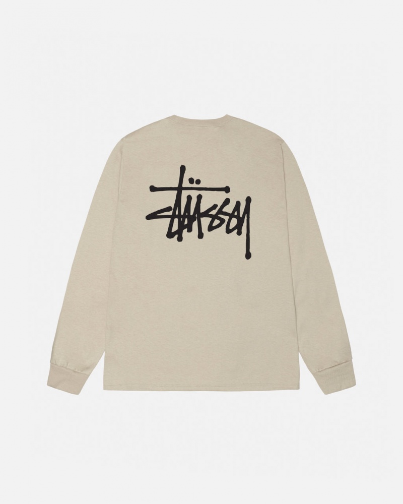 Stussy Basic Stüssy Ls Tee T Skjorte Dame Khaki Norge | MOD-3222