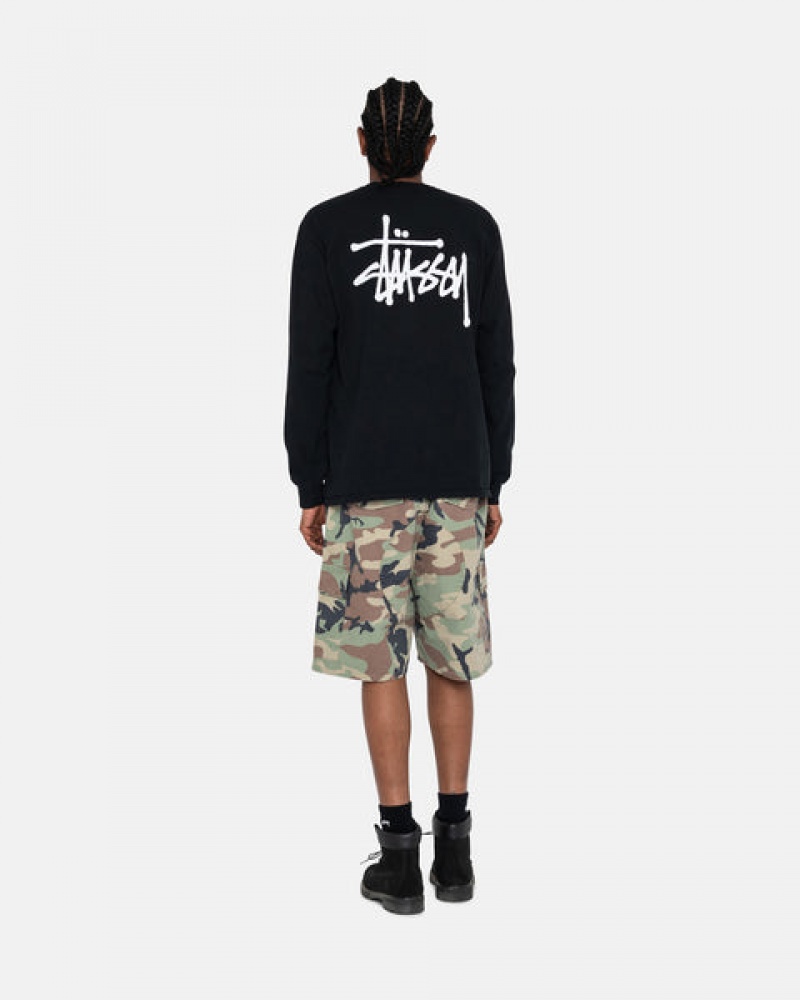 Stussy Basic Stüssy Ls Tee T Skjorte Dame Svarte Norge | FTE-4946