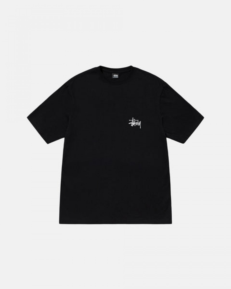 Stussy Basic Stüssy Tee T Skjorte Herre Svarte Norge | JVL-1134