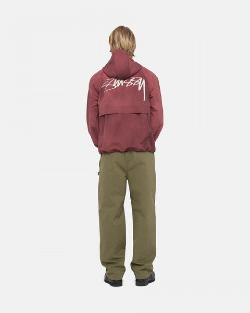 Stussy Beach Pant Brushed Bomull Bukse Dame Olivengrønne Norge | YWE-7480