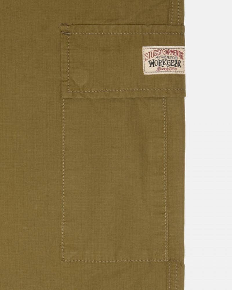 Stussy Beach Pant Ripstop Cargo Bukse Dame Brune Norge | JGM-2171