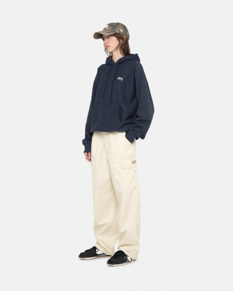 Stussy Beach Pant Ripstop Cargo Bukse Dame Pisket Krem Norge | QHO-0336