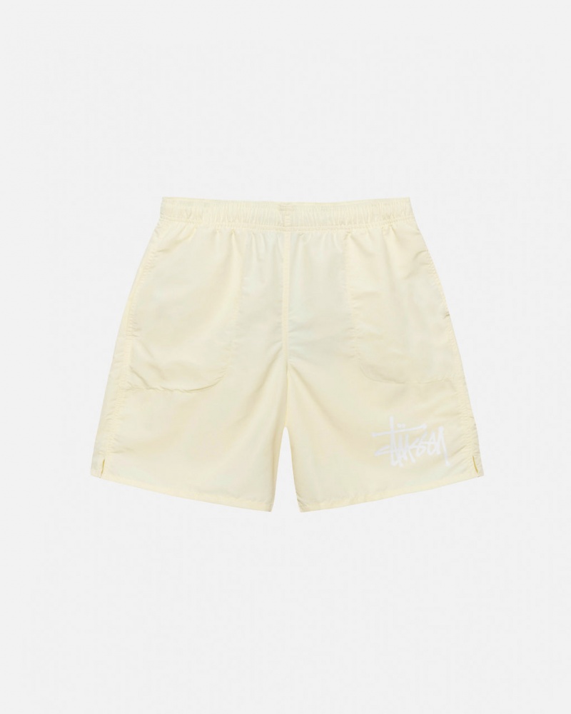 Stussy Big Basic Vann Kort Badetøy Dame Pisket Krem Norge | XJO-8108