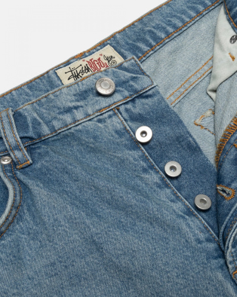 Stussy Big Ol' Jean Denim Bukse Dame Blå Norge | FXJ-7394