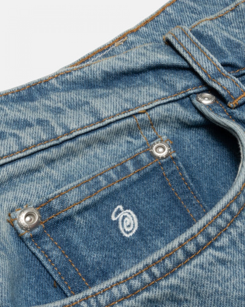 Stussy Big Ol' Jean Denim Bukse Dame Blå Norge | FXJ-7394