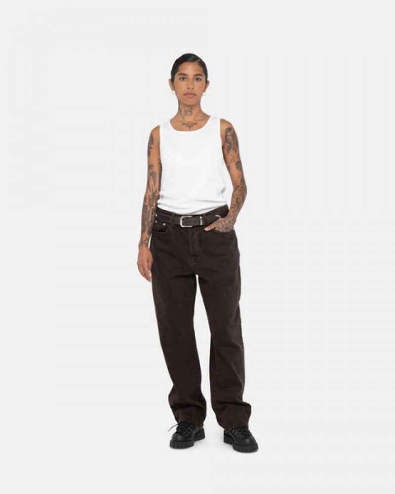 Stussy Big Ol' Jean Denim Bukse Dame Svarte Norge | KQX-1866