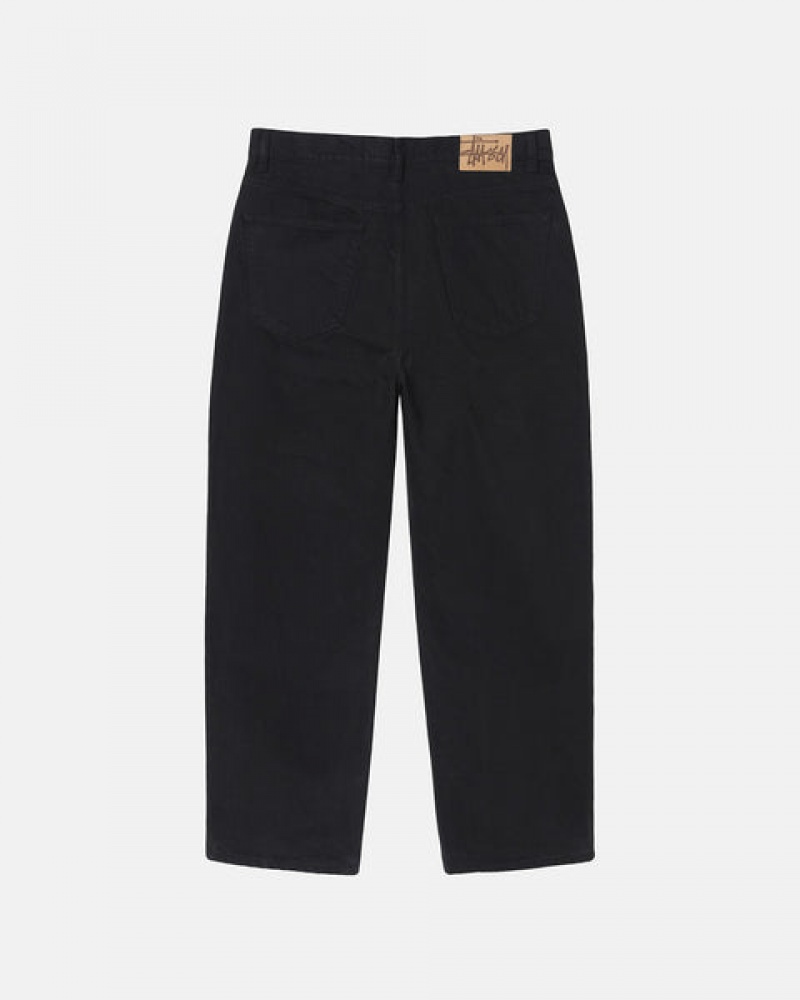 Stussy Big Ol' Jean Overdyed Bukse Dame Svarte Norge | NCW-2584