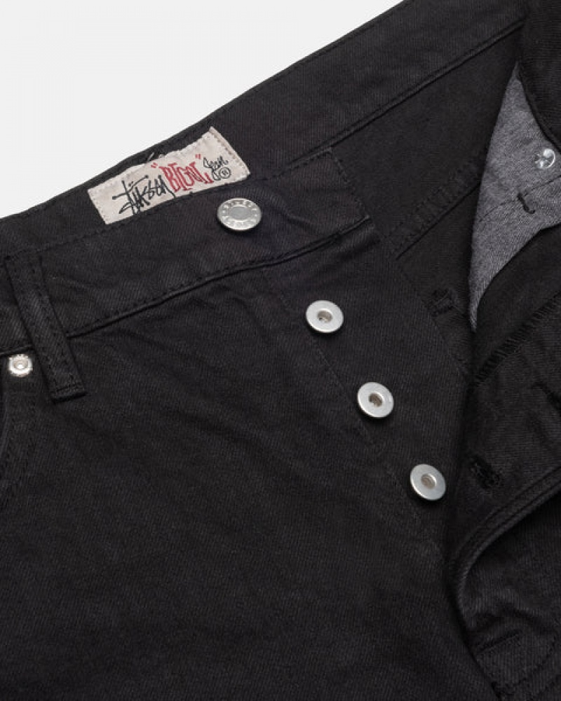 Stussy Big Ol' Jean Overdyed Bukse Dame Svarte Norge | NCW-2584