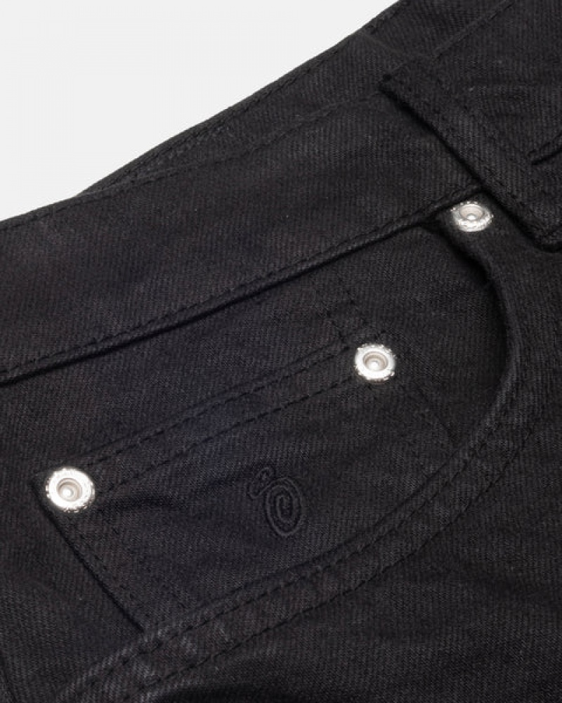 Stussy Big Ol' Jean Overdyed Bukse Dame Svarte Norge | NCW-2584