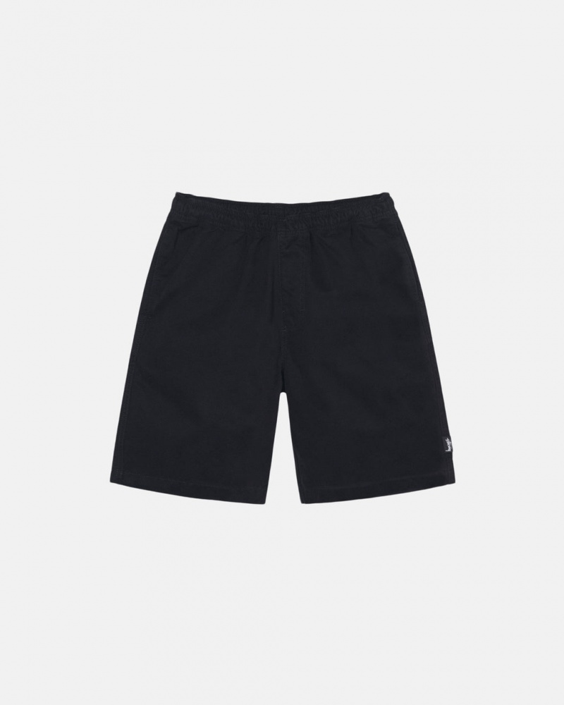 Stussy Brushed Beach Kort Shorts Dame Svarte Norge | AEF-9710