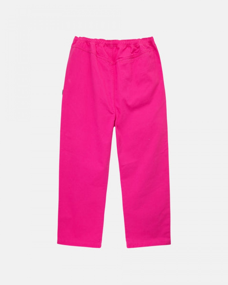 Stussy Brushed Beach Pant Bukse Dame Rosa Norge | RQC-2522