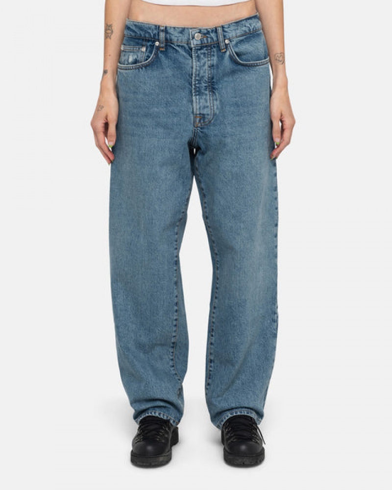 Stussy Classic Jean Denim Bukse Dame Blå Norge | FGN-3437