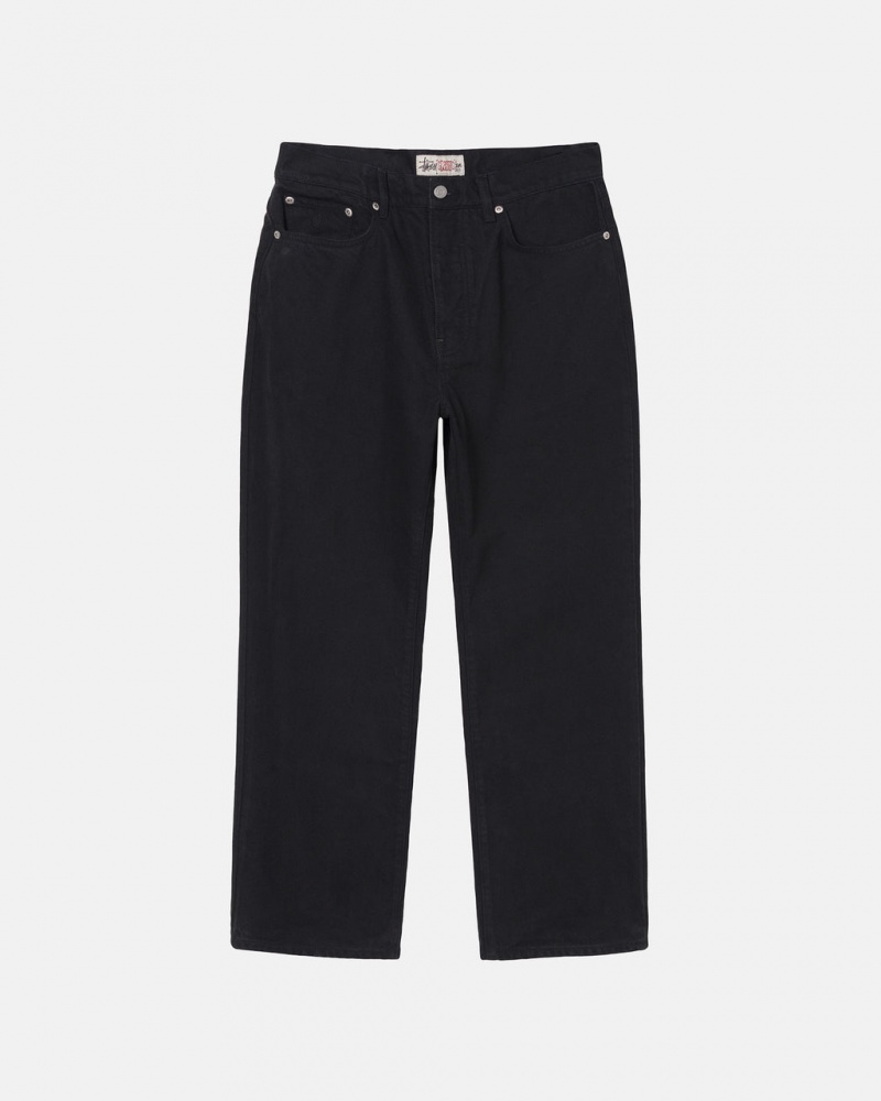 Stussy Classic Jean Overdyed Bukse Dame Svarte Norge | ILR-8181