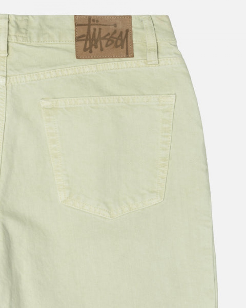 Stussy Double Dye Big 'Ol Jeans Bukse Dame Pisket Krem Norge | YLC-6250