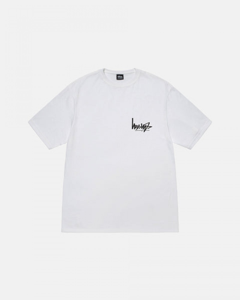 Stussy Flipped Tee T Skjorte Dame Hvite Norge | ZGG-9201