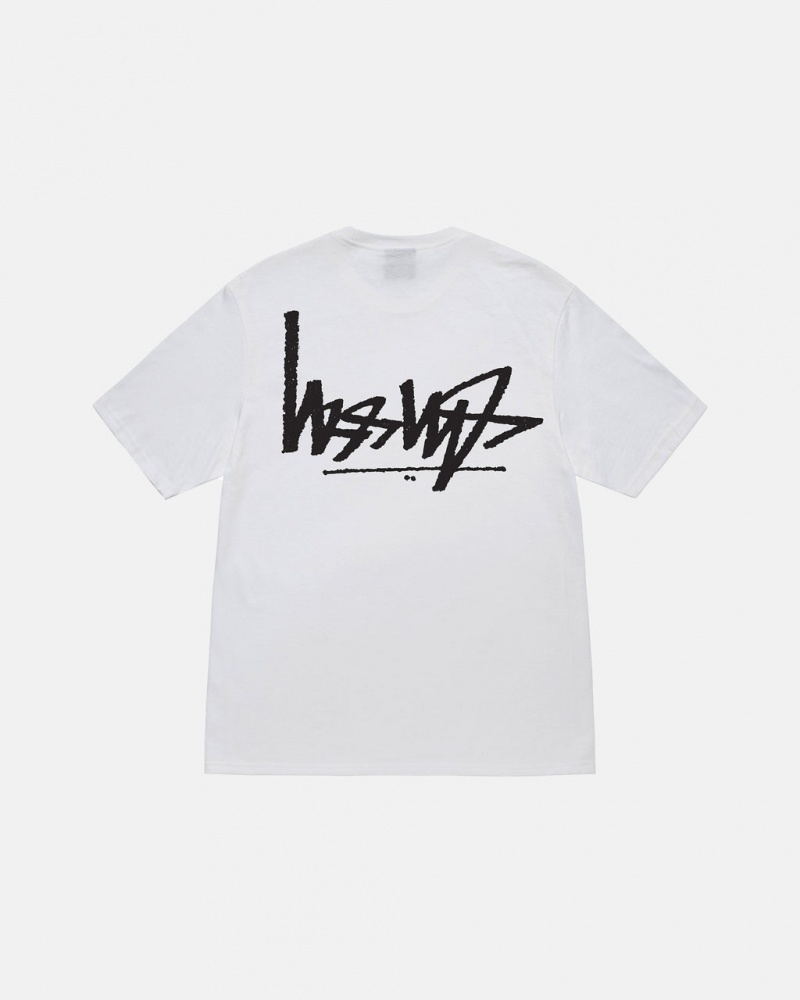 Stussy Flipped Tee T Skjorte Dame Hvite Norge | ZGG-9201