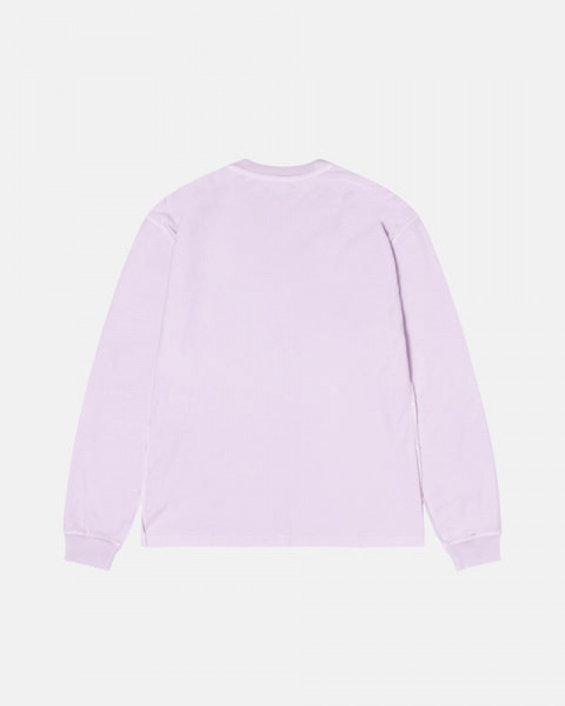 Stussy Lazy Ls Tee T Skjorte Dame Lilla Norge | LXE-1872