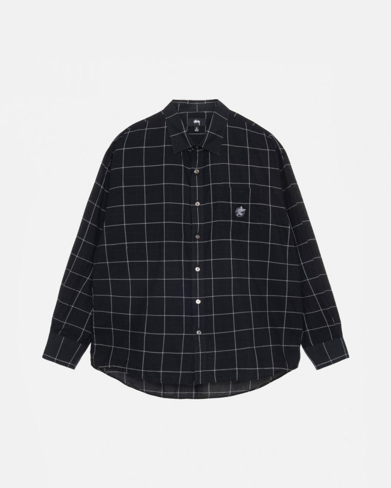 Stussy Light Weight Classic Shirt Skjorte Herre Svarte Norge | DKE-9449