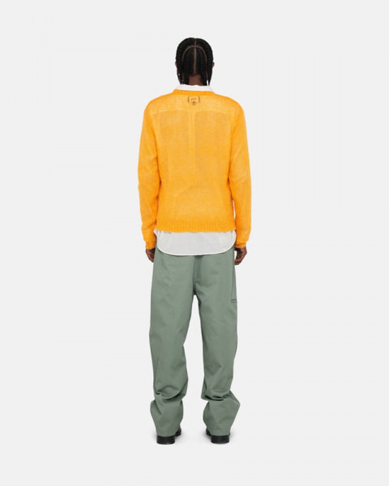 Stussy Loose Knit Genser Gensere Herre Oransje Norge | LOY-7193