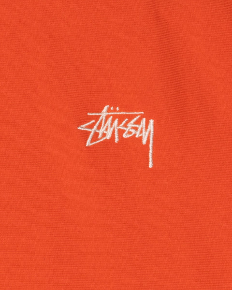 Stussy Overdyed Stock Logo Hoodie Hettegenser Herre Oransje Norge | EYE-9103