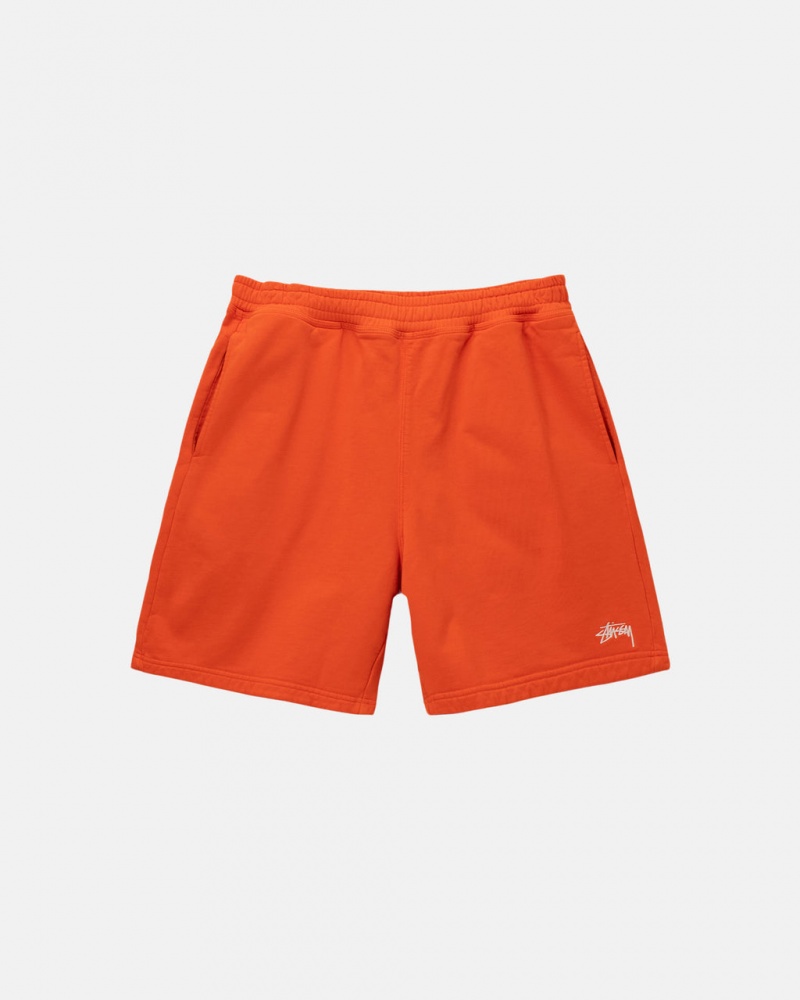 Stussy Overdyed Stock Logo Kort Gensere Herre Oransje Norge | QAL-5114