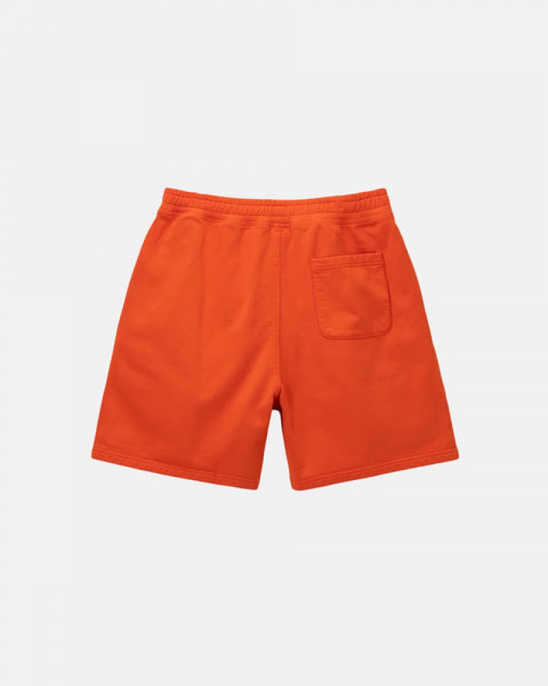 Stussy Overdyed Stock Logo Kort Gensere Dame Oransje Norge | PEW-4400