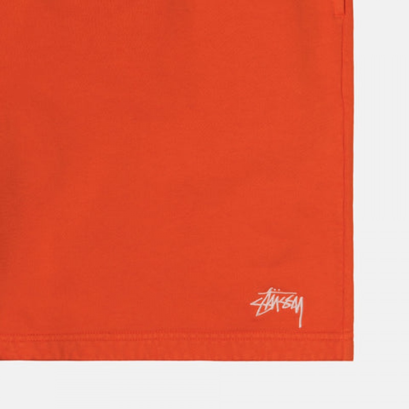 Stussy Overdyed Stock Logo Kort Gensere Dame Oransje Norge | PEW-4400