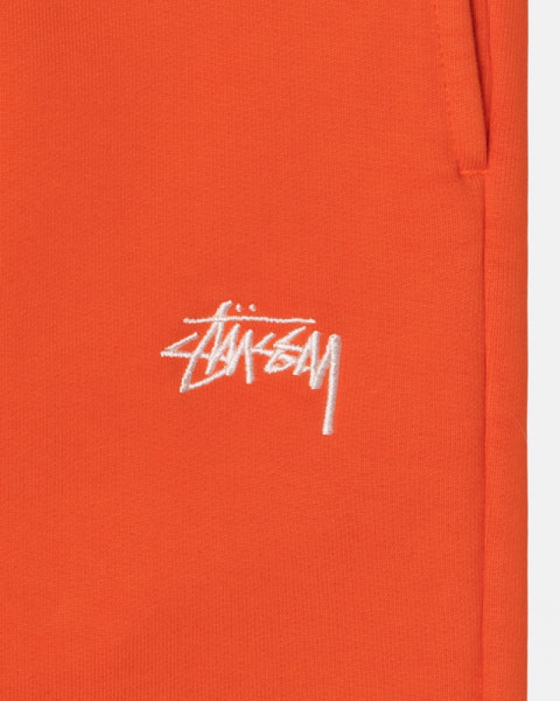 Stussy Overdyed Stock Logo Pant Gensere Dame Oransje Norge | HJX-1214