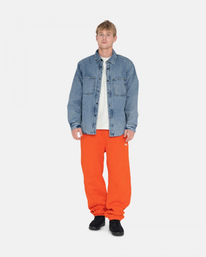 Stussy Overdyed Stock Logo Pant Gensere Dame Oransje Norge | HJX-1214