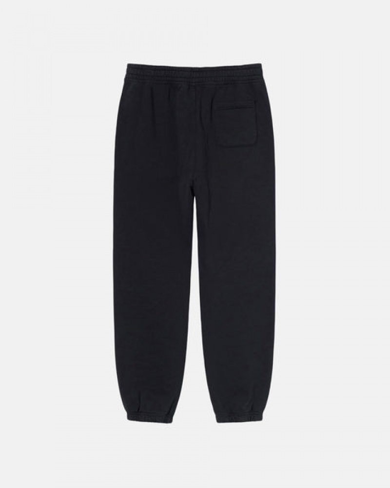 Stussy Overdyed Stock Logo Sweatpant Joggebukser Herre Svarte Norge | EMJ-8059