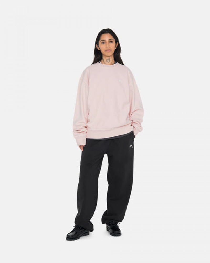 Stussy Overdyed Stock Logo Sweatpant Joggebukser Dame Svarte Norge | DUF-2772