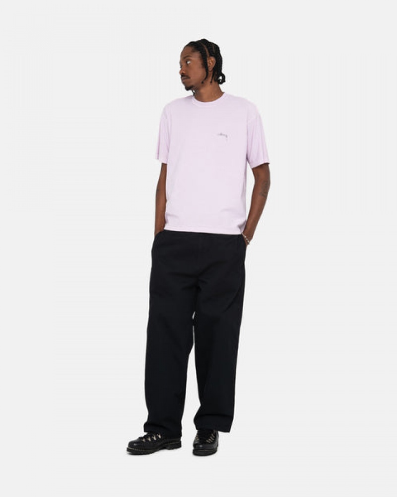 Stussy Pig. Dyed Inside Out Crew Topper Herre Lilla Norge | NOS-5180