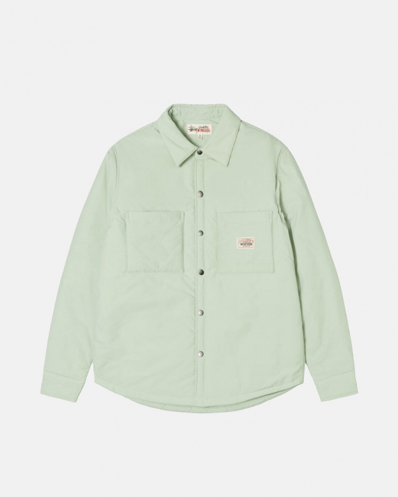 Stussy Polstret Tech Over Shirt Skjorte Herre Grønn Norge | VHW-1529