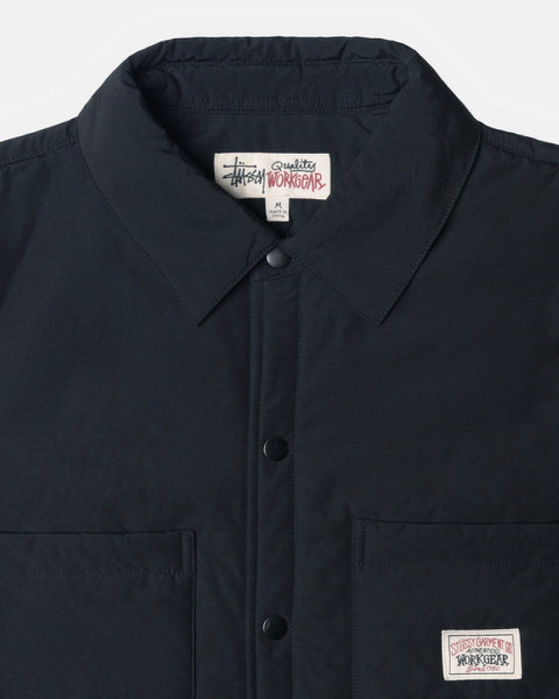 Stussy Polstret Tech Over Shirt Skjorte Dame Svarte Norge | OBK-3967