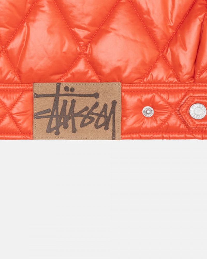 Stussy Ranch Jacket Vattert Nylon Jakker Herre Rød Norge | BVP-3906