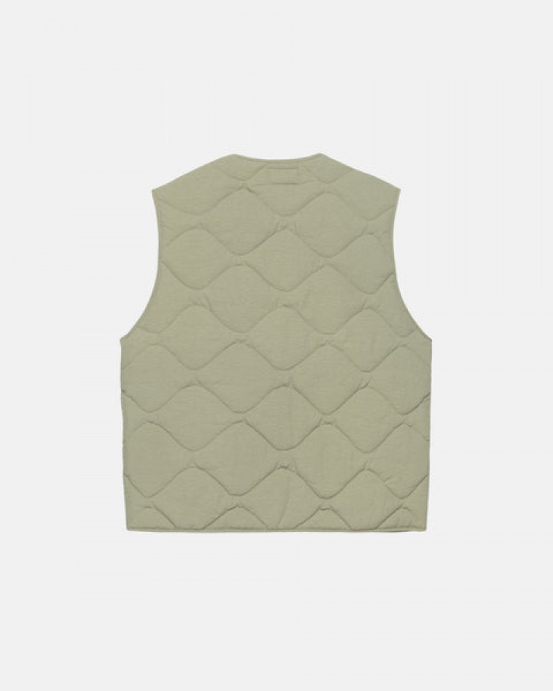 Stussy Recycled Nylon Liner Vest Vest Dame Brune Norge | PUG-2072