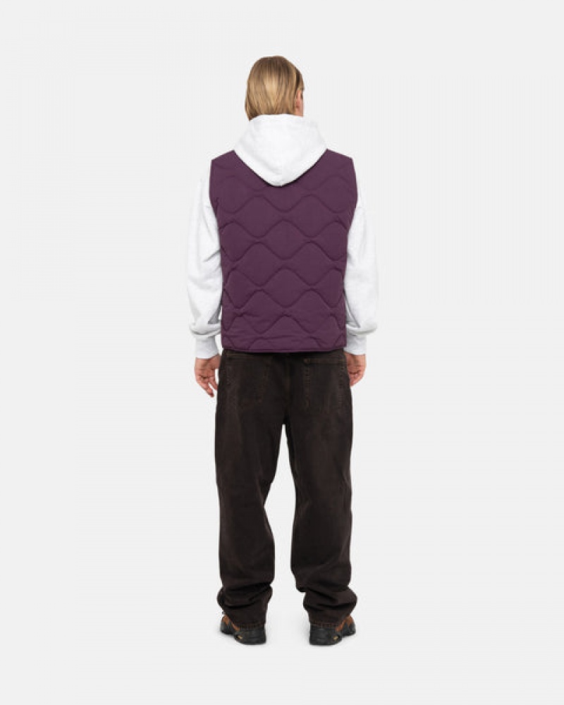 Stussy Recycled Nylon Liner Vest Vest Dame Fuchsia Norge | GZV-0746