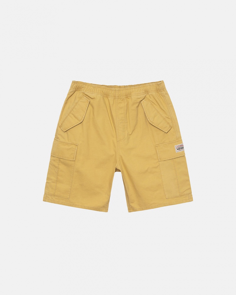 Stussy Ripstop Cargo Beach Kort Shorts Dame Gul Norge | RYE-7413